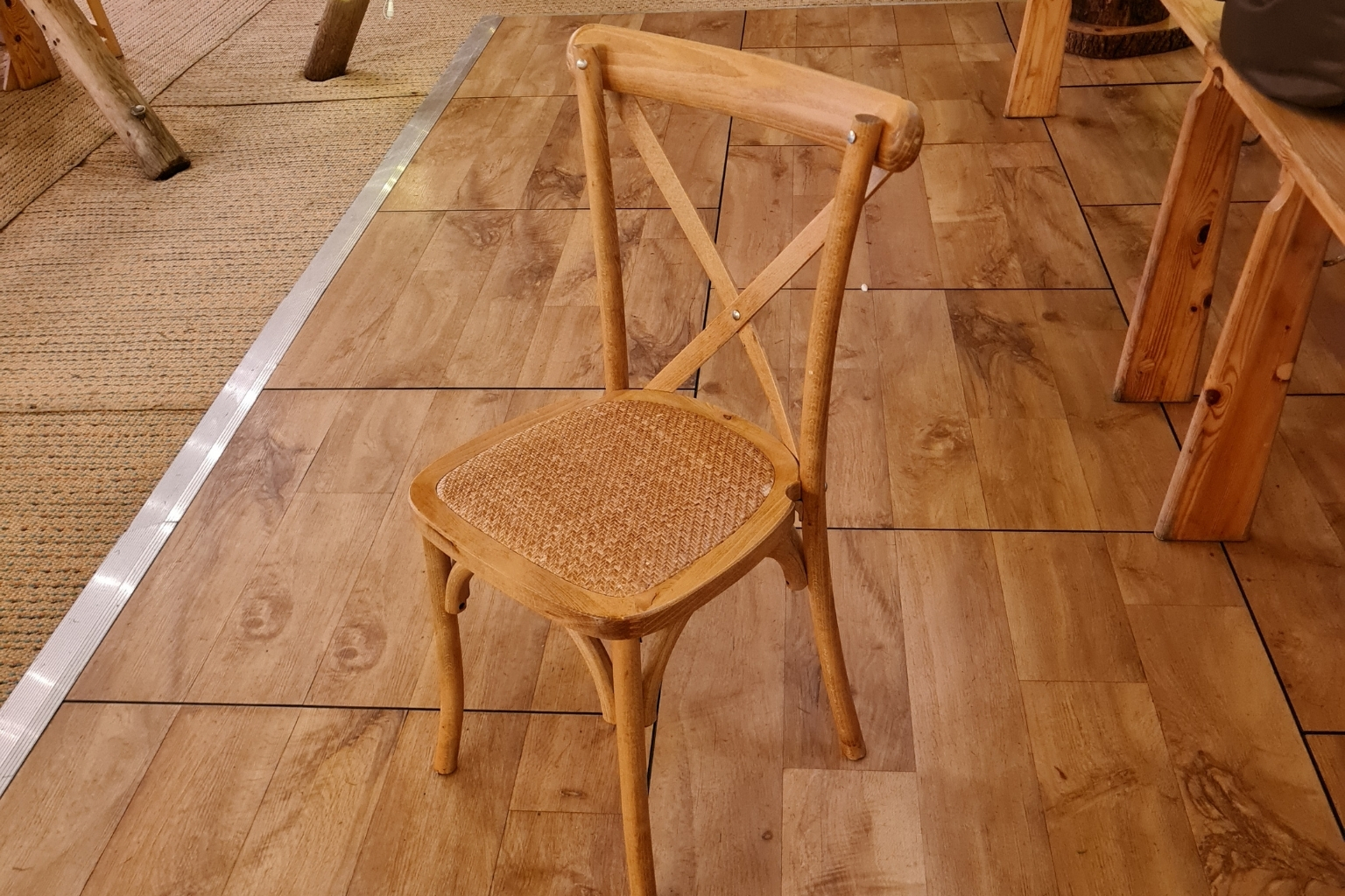 Oak Cross Back Chair